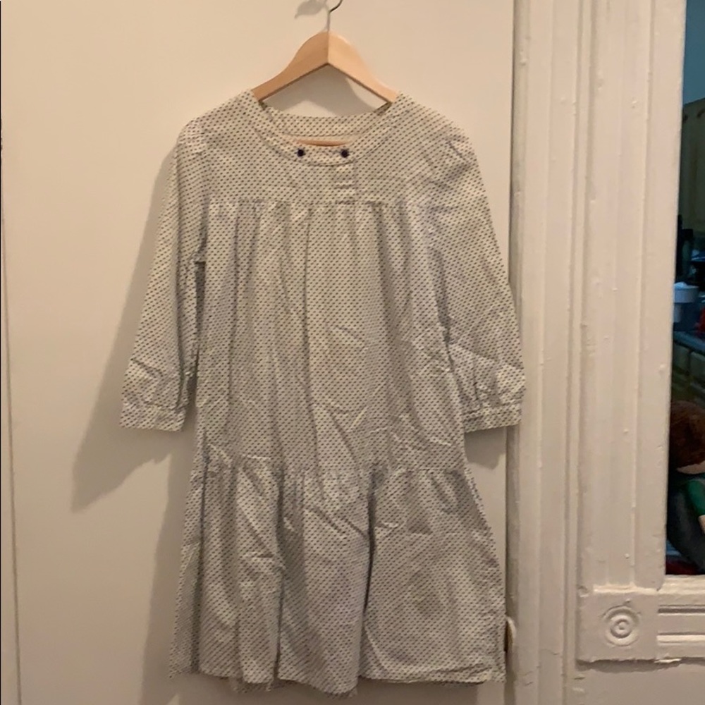 A.P.C madras cotton dot dress size M